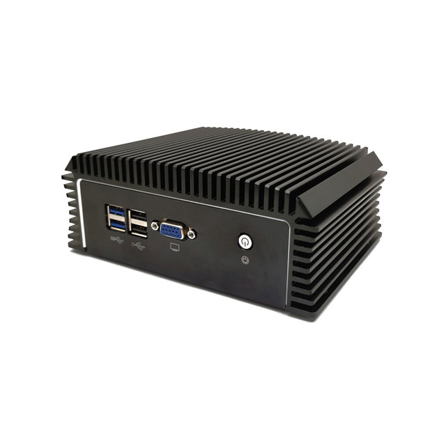 AISTONE Barebone Mini PC Firewall 2 Core 2980U CPU 2*Lan 1G RJ45 4*SFP,DDR4 MSATA ,4G or WIFI SIM router