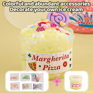 Ensemble de slime avec perles en mousse Zhorya, 6 pièces, jouet créatif sensoriel anti-stress pour enfants, slime doux non toxique avec boîte de rangement - Product Image 4