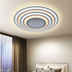 Hivies โคมไฟกลมติดเพดาน LED 190W, โคมไฟทรงกลมสีขาวสำหรับห้องในบ้าน - Product Image 4