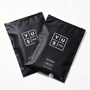 Custom Printed Lingerie T Shirts <b>Packaging</b> <b>Bags</b> GRS Recyclable CPE Zipper Pouch Clothing <b>Packaging</b> Solution - Product Image 5