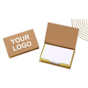Bloc de Notas Adhesivas Ys265 en Promoción, Notas Adhesivas Rectangulares de Papel Kraft, Caja de Notas Adhesivas con Logotipo Personalizado - Product Image 1