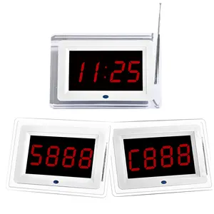 Wireless Receiver Display Host Wireless Call Long Range Pager Restaurant Waiter Calling System for Bar Restaurant Hospital