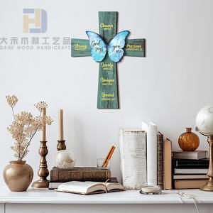 Mariposa cristiana Oración inspiradora Inscrita Bendita <span class=keywords><strong>Cruz</strong></span> <span class=keywords><strong>de</strong></span> madera Versículo <span class=keywords><strong>DE</strong></span> <span class=keywords><strong>LA</strong></span> Biblia <span class=keywords><strong>Cruz</strong></span> <span class=keywords><strong>de</strong></span> madera Decoraciones <span class=keywords><strong>de</strong></span> pared para <span class=keywords><strong>la</strong></span> decoración del hogar - Product Image 5