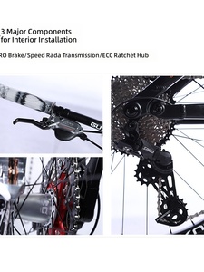 Vélo de montagne Watch Dogs 2 <span class=keywords><strong>Caucasus</strong></span> de 27,5 pouces en alliage d'aluminium à suspension souple avec freins à disque hydrauliques à quatre pistons et 10 vitesses - Product Image 4