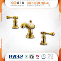 Robinet de lavabo de luxe noir chromé poli, moderne, 3 trous, à montage large, en laiton UPC, anti-goutte, économie d'eau, double poignée, céramique, pour montage sur comptoir