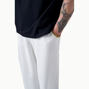 Pantalones de chándal casuales para <span class=keywords><strong>hombre</strong></span>, pantalones de Jersey de algodón con bolsillos elásticos en la cintura - Product Image 5
