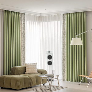 Rideau de fenêtre imprimé floral, rideau de salon, style français, rideaux occultants pour chambre à coucher - Product Image 3