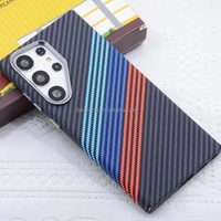 Étui de téléphone à motif en fibre de carbone contrasté pour Samsung S26 Plus, ultra-fin, aimant puissant pour étui en Kevlar pour Samsung