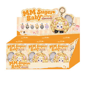 ชุดของเล่นสะสม MM Super Baby Lucky Meow Series กล่องโชว์แบบเต็ม กล่องสุ่มตุ๊กตาลายเสือดาว พวงกุญแจกระจกพกพา - Product Image 1