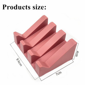 Custom Self-Draining Silicone <strong>Soap</strong> <strong>Dish</strong> Waterfall Shower <strong>Soap</strong> Holder Tray <strong>with</strong> <strong>Drain</strong> for Bath &amp; Toilet Supplies <strong>Soap</strong> Saver - Product Image 3