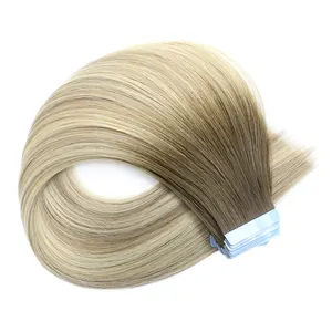 Factory Wholesale Balayage Color Double Drawn Human Hair Tape Hair Extension