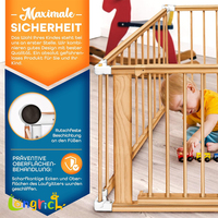 Parc de jeu pliable pour bébé Double barrière de sécurité Porte 8 éléments moulables individuellement, y compris ramper Barrière-Ensemble de meubles pour enfants
