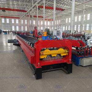 Máquina formadora de rollos de techo de alta calidad Perfil de acero de alta precisión con engranaje y motor - Product Image 6
