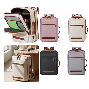 Mochila Expandible para Portátil, de Gran Capacidad, Informal, para Viajes de Negocios, Escuela, con Carga USB, Libre de Control - Product Image 1