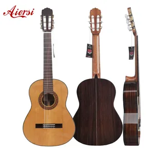 Китайский бренд Aiersi, профессиональная ручная работа, 39 дюймов, цельный кедровый Топ, нейлоновая струна, испанская Классическая гитара, музыкальный инструмент