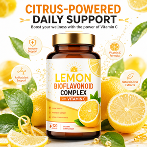 Complexe de bioflavonoïdes de citron avec capsules de vitamine C, complément alimentaire, soutien immunitaire et antioxydant, marque privée - Product Image 5
