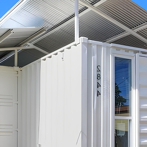 <span class=keywords><strong>Maison</strong></span> conteneur portable avec porche et toit, <span class=keywords><strong>maison</strong></span> mobile modulaire préfabriquée, design moderne, construction rapide pour <span class=keywords><strong>la</strong></span> vie en extérieur, taille personnalisée - Product Image 4