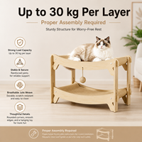 Système de meubles modulaires pour chats en gros, lit hamac empilable avec tapis en jute pour cafés à chats et maisons multi-chats