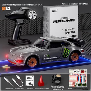Nouvelle <span class=keywords><strong>voiture</strong></span> RC miniature ESP à l'échelle 1:43 en alliage métallique, quatre roues motrices, avec éclairage, pour enfants, jouet transfrontalier - Product Image 2