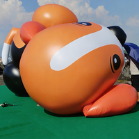Ballon en PVC personnalisé à l'hélium, modèle de chien gonflable flottant géant pour événements en plein air