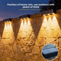 Lampe murale de jardin à LED 36V à énergie solaire, étanche IP65, ultra-lumineuse, avec contrôle de la lumière pour une utilisation en extérieur