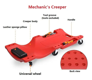 Outil de réparation et d'entretien de voiture 40 "/36" rouge épaissi pour réparation de voiture <span class=keywords><strong>Planche</strong></span> <span class=keywords><strong>à</strong></span> roulettes pour <span class=keywords><strong>mécanicien</strong></span> automobile Creeper - Product Image 2
