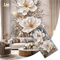 Revêtement mural en PVC brillant 3D résistant aux UV et au feu, épaisseur 2 mm/3 mm, panneau décoratif à jointure sans soudure