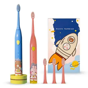 2023 yeni OEM ODM fabrika üreticileri özel etiket kablosuz şarj Sonic elektrikli titreşim çocuklar elektrikli diş fırçası