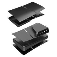 Weiße Farbenfrohe ABS-Ersatz-Abdeckungshülle für PS5 PlayStation 5 Slim Konsolen – Weiß