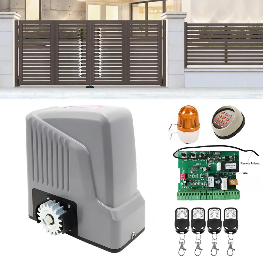 WIFI Phone APP Control Electric Sliding Door System Gear Rack Kit Automatic Gate Opening Motors For Villa Courtyard Slide Gates