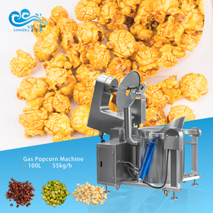 Venta caliente gran comercial inducción eléctrica Gas seta Multi-Sabor palomitas automática palomitas de maíz cocina palomitas máquina línea - Product Image 3