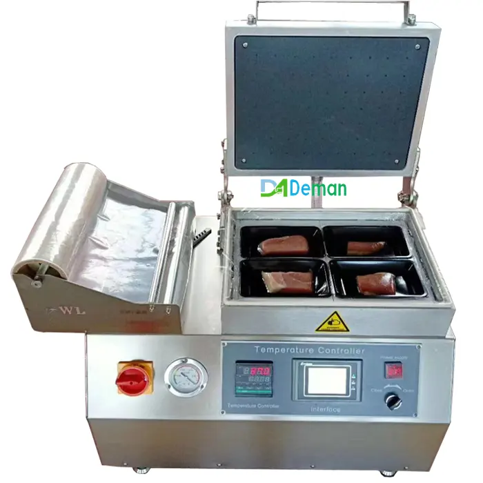 factory price vacuum beef steak skin packer crab oyster prawn skin packaging machine sausage fish skin sealer