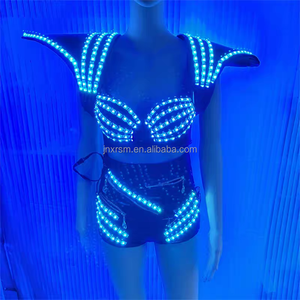 Nuevo conjunto de traje de DJ Sexy, chaqueta con luces LED de píxeles a todo color, abrigo estampado para club nocturno <span class=keywords><strong>Gogo</strong></span>, bailarina principal, salón de baile, uso en escenario de boda - Product Image 5
