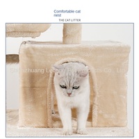 Arbre à chat moderne en carton, griffoir réglable en hauteur, grande villa-nid pour chats, cadeau