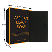 Jabón Negro Africano en Barra con Carbón de Bambú, Extracto de Caracol, Manteca de Karité, Niacinamida, Limpieza Profunda, Aclarante, Unifica el Tono de Piel, OEM
