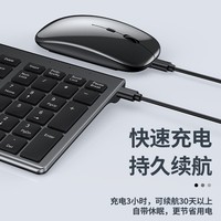 Clavier et souris sans fil rechargeables en stock pour le jeu, compatibles avec iPad, Mac, iPhone, tablette, ordinateur portable et ordinateur de bureau