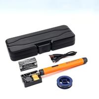 Soldador Portátil sin Pantalla con Batería de Litio de 800mAh, Juego Estándar Naranja, Herramienta de Soldadura Recargable por USB para Reparación de PCB