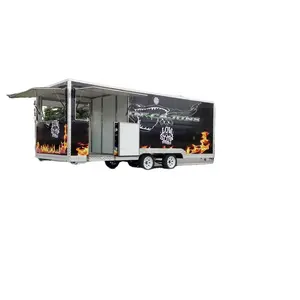 عربة طعام سريع متنقلة شاحنة طعام شاورما مع مطبخ كامل