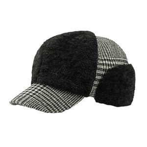 Gorro de invierno de 5 paneles estructurado de lujo, gorra de béisbol con solapa gruesa <span class=keywords><strong>y</strong></span> cálida, gorra de béisbol deportiva estilo camionero, logotipo personalizado, punto impreso - Product Image 6