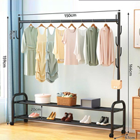 Séchoir vertical moderne pour salon avec rangement, idéal pour chambre, balcon et usage commercial (vente en gros)