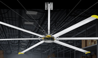 Ventilateur de plafond industriel HVLS à aimant permanent, grand ventilateur pour usine et entrepôt, ventilateur de refroidissement et de ventilation