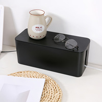 Customizable cable management bracket, environmentally friendly PS rectangular cable box organizer