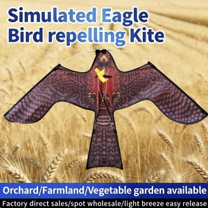 Qifei Flying Hawk : Cerf-volant en forme d'aigle simulé pour effrayer les oiseaux, protection des cultures agricoles, éloigne pigeons et oiseaux, Ripstop - Product Image 1