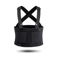 Venta al por mayor soporte Lumbar faja descompresión dolor elástico espalda banda cintura soporte espalda cinturón de soporte con correa para el hombro
