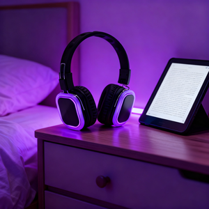 Tai nghe không dây Qualcomm thế hệ mới, chụp tai, nhiều đèn LED, chống ồn, dành cho cắm trại, yoga, nhóm, lễ hội, kèm bộ phát tín hiệu - Product Image 6