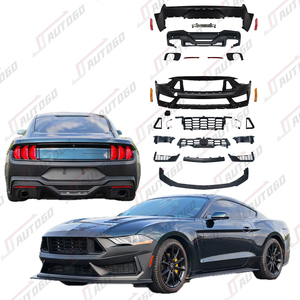 ชุดแปลงตัวถังรถสำหรับ <span class=keywords><strong>Ford</strong></span> <span class=keywords><strong>Mustang</strong></span> 2018-2023ปรับแต่ง2025รถยนต์ปรับโฉมสไตล์ม้าสีเข้มด้านหน้า + กันชนหลัง + ตะแกรง - Product Image 1