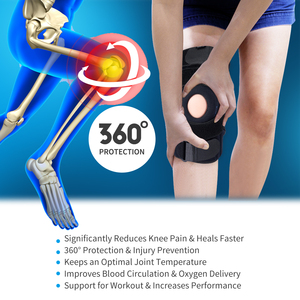 Kniebrace Voor Junior Jeugdjongensmeisje, Gel <span class=keywords><strong>Patella</strong></span>-Ondersteuning Met Dubbele Zijstabilisatoren, Knieondersteuning Voor Meniscusscheur - Product Image 3