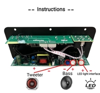 Papan Amplifier Digital Mono BT Profesional D35-II 35W untuk Subwoofer Audio Rumah dan Karaoke
