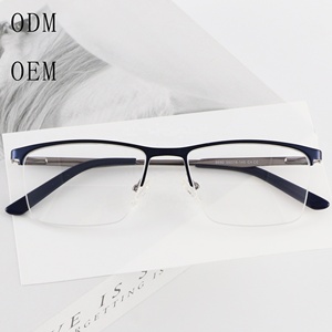 Người đàn ông của nửa-khung kính quang học kim cương hình dạng khuôn mặt đầy màu sắc phong cách máy tính chống màu xanh Kính đọc sách làm hợp kim kim loại in - Product Image 5