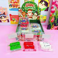 12 pièces/boîte Mini Jouets Squishy Croustillants au Beurre, Jouets Anti-Stress Squishy Croustillants au Beurre pour Noël, Cadeau Croustillant au Beurre